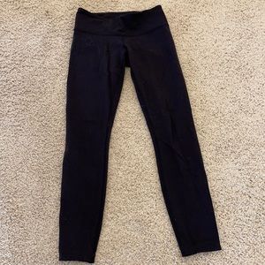Lulu lemon black leggings (wunderunder- I believe)